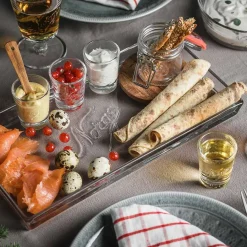 Fat>NORGESGLASSET Serveringsfat Avlangt 35cm