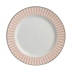 Dype Tallerkener|Asjetter>NOVA Abby Asjett 21cm Oransje m/Gullkant
