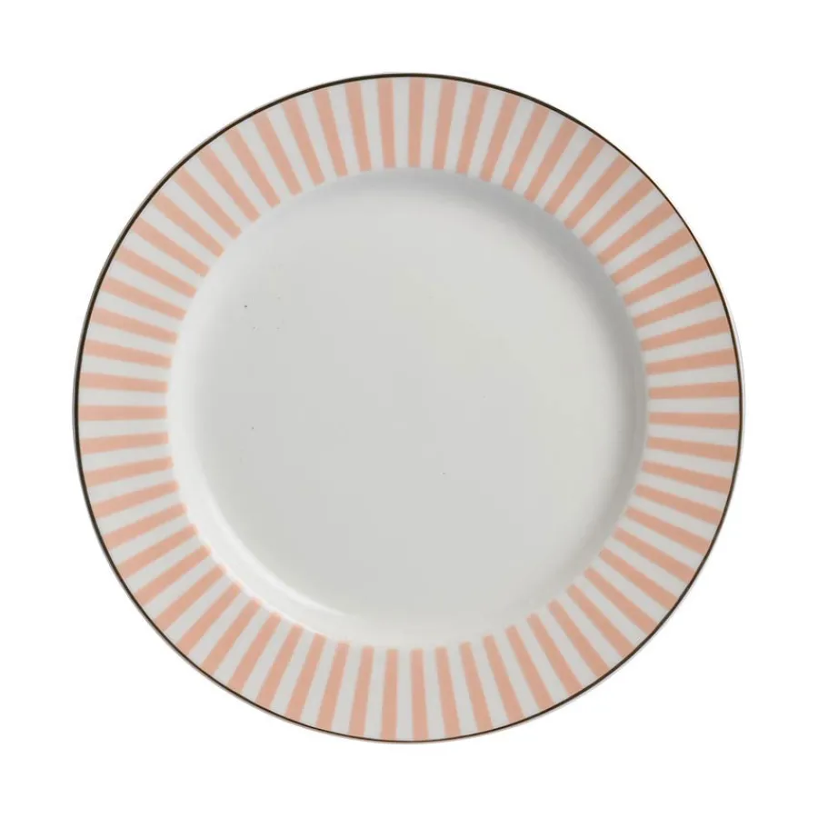 Dype Tallerkener|Asjetter>NOVA Abby Asjett 21cm Oransje m/Gullkant
