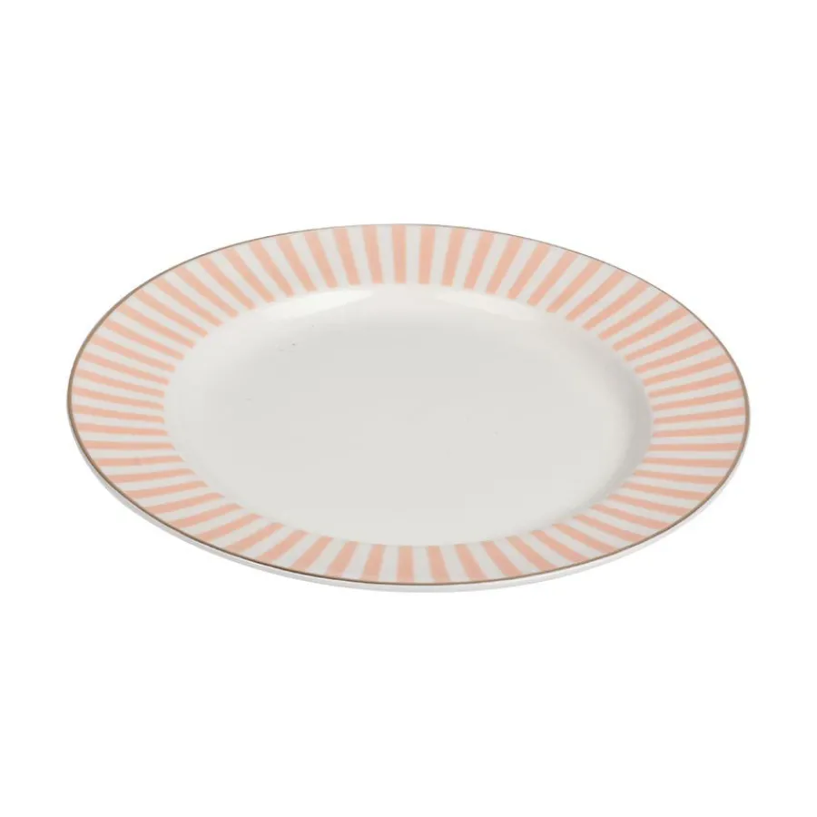Dype Tallerkener|Asjetter>NOVA Abby Asjett 21cm Oransje m/Gullkant