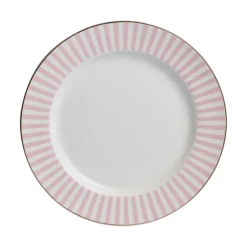 Asjetter|Dype Tallerkener>NOVA Abby Asjett 21cm Rosa m/Gullkant