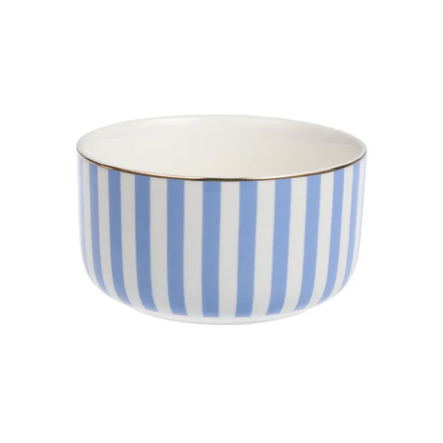 Skåler|Dessertskåler>NOVA Abby Skål 12cm Blå m/Gullkant