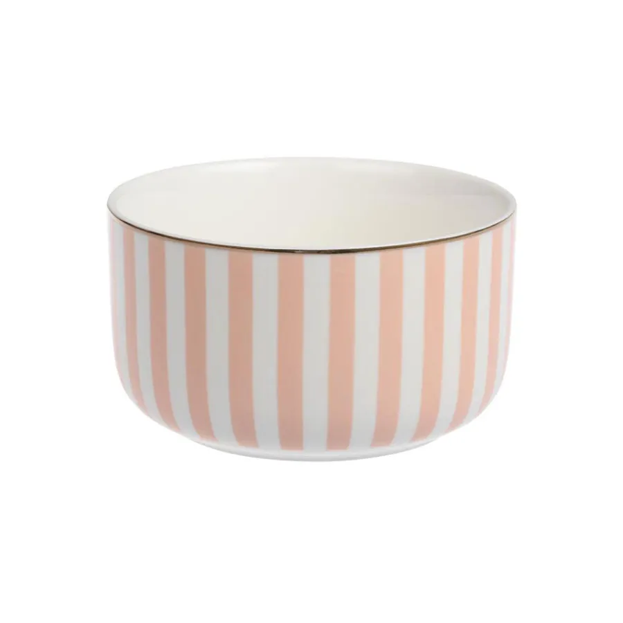 Skåler|Dessertskåler>NOVA Abby Skål 12cm Oransje m/Gullkant