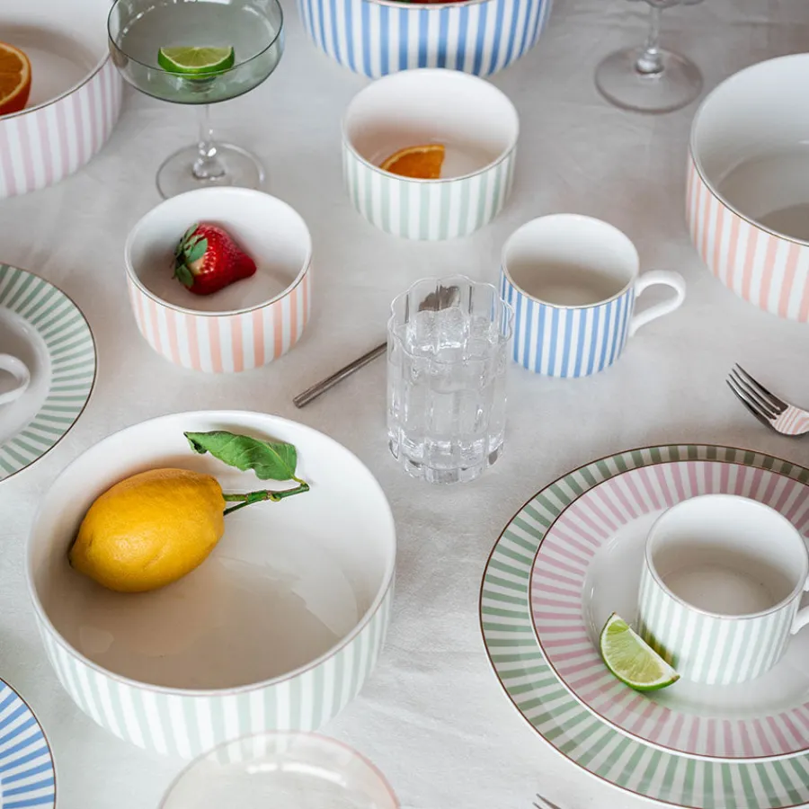 Skåler|Dessertskåler>NOVA Abby Skål 12cm Oransje m/Gullkant