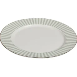 Tallerkener>NOVA Abby Tallerken 26cm Grønn m/Gullkant