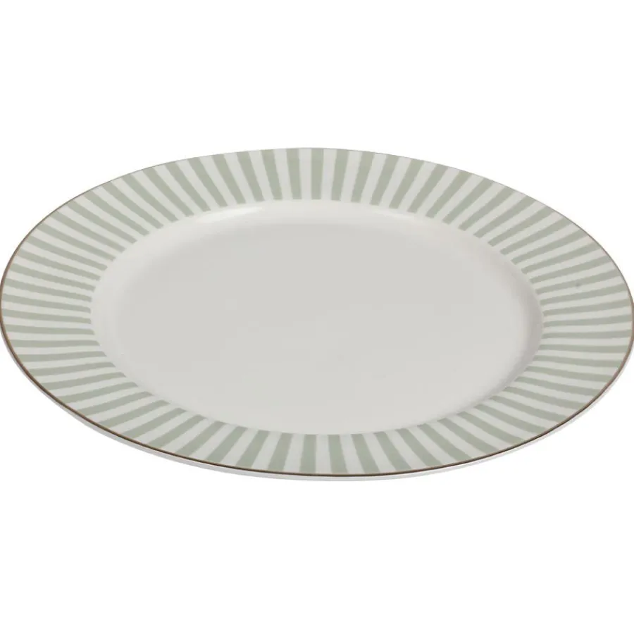 Tallerkener>NOVA Abby Tallerken 26cm Grønn m/Gullkant