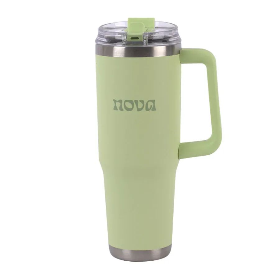 Drikkeflasker>NOVA Dynamic Termokopp m/Sugerør 1,1L Mint Grønn