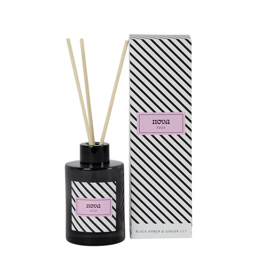 Duftlys & Duftpinner>NOVA Edge Duftpinner 100ml Black Amber & Ginger Lily