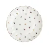 Tallerkener|Asjetter>NOVA Lilly Asjett m/Blomster og Gullkant 21cm Hvit