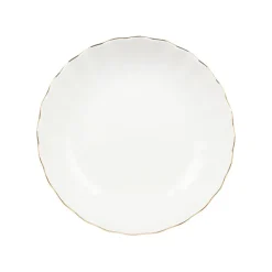 Dype Tallerkener>NOVA Lilly Dyp Tallerken 20cm Hvit m/Gullkant