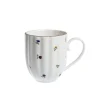 Krus>NOVA Lilly Krus m/Blomster og Gullkant 32cl Hvit