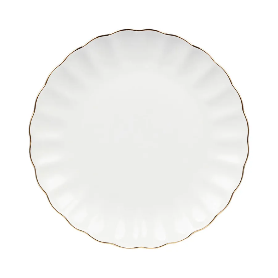 Tallerkener>NOVA Lilly Tallerken 21cm Hvit m/Gullkant