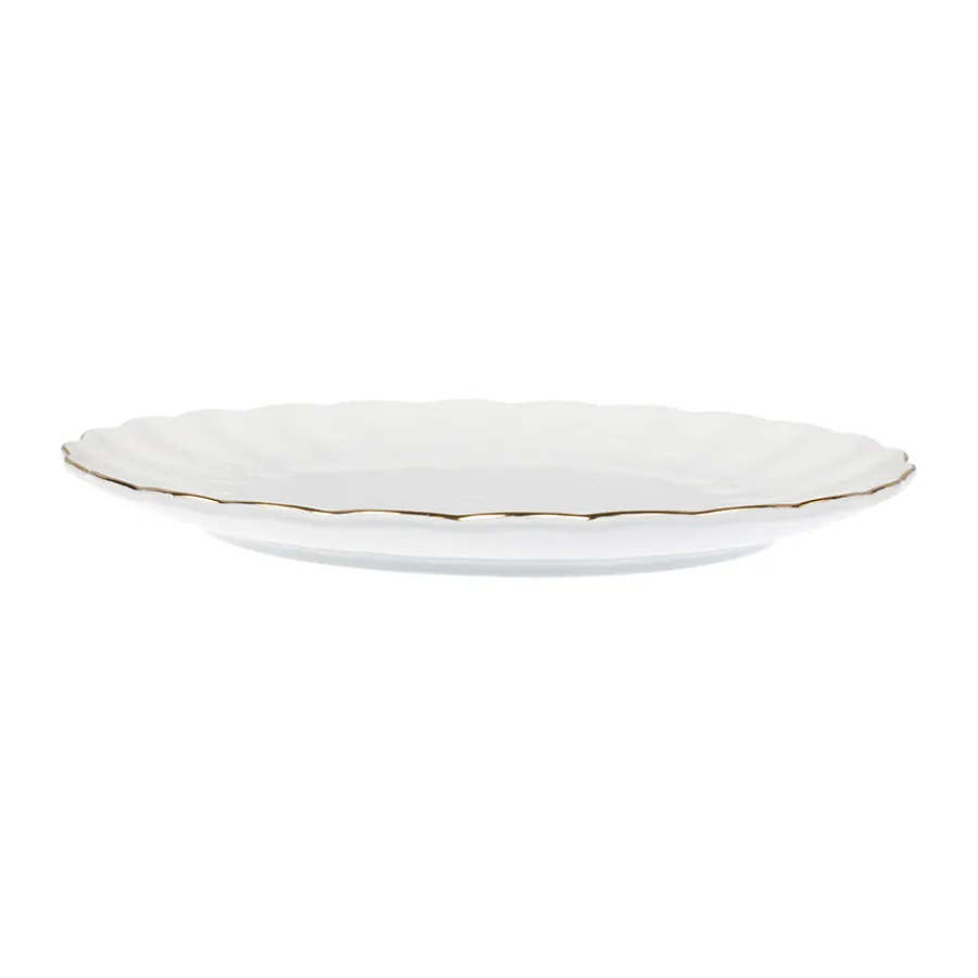 Tallerkener>NOVA Lilly Tallerken 21cm Hvit m/Gullkant