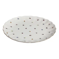 Tallerkener>NOVA Lilly Tallerken m/ Blomster og Gullkant 26cm Hvit