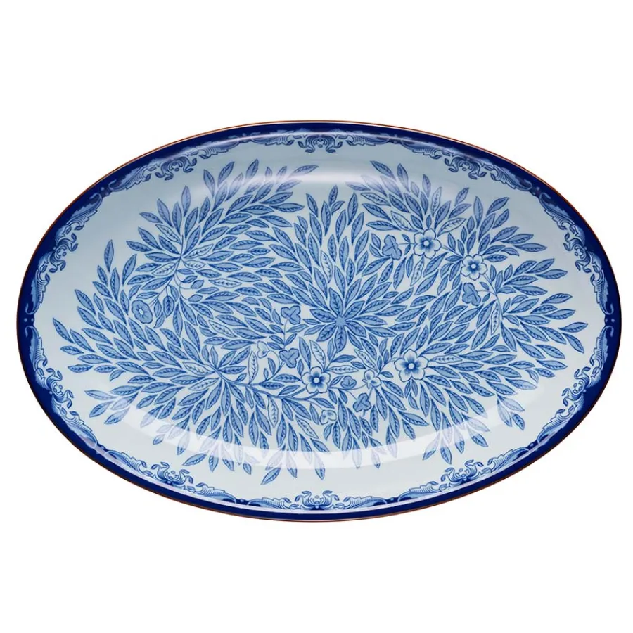 Fat>RÖRSTRAND OSTINDIA FLORIS OVALT SERV.FAT 33X22CM