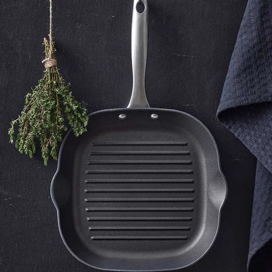 Støpejern>PILLIVUYT GOURMET Garonne Grillpanne Lett Støpejern 28cm
