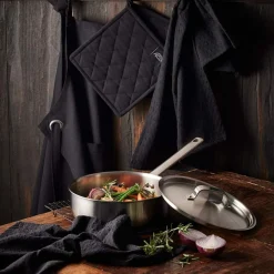 Stål>PILLIVUYT GOURMET Pillivuyt Somme Sautepanne med Lokk 24cm Rustfritt Stål