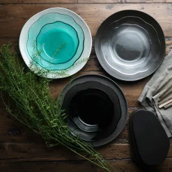 Asjetter>PORSGRUNDS PORSELÆNSFABRIK Porsgrunds Porselænsfabrik Asjett 22cm Koksgrått Glass 4pk