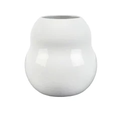 Dekor|Vaser>PORSGRUNDS PORSELÆNSFABRIK Porsgrunds Porselænsfabrik Bølge Hvitt Vase 20cm