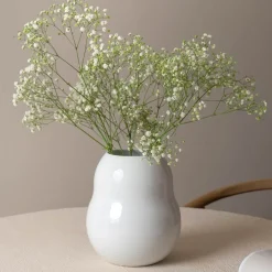 Dekor|Vaser>PORSGRUNDS PORSELÆNSFABRIK Porsgrunds Porselænsfabrik Bølge Hvitt Vase 20cm