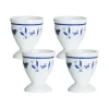 Eggeglass>PORSGRUNDS PORSELÆNSFABRIK Porsgrunds Porselænsfabrik Bluebird Butterfly Eggeglass 4pk