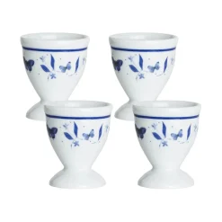 Eggeglass>PORSGRUNDS PORSELÆNSFABRIK Porsgrunds Porselænsfabrik Bluebird Butterfly Eggeglass 4pk
