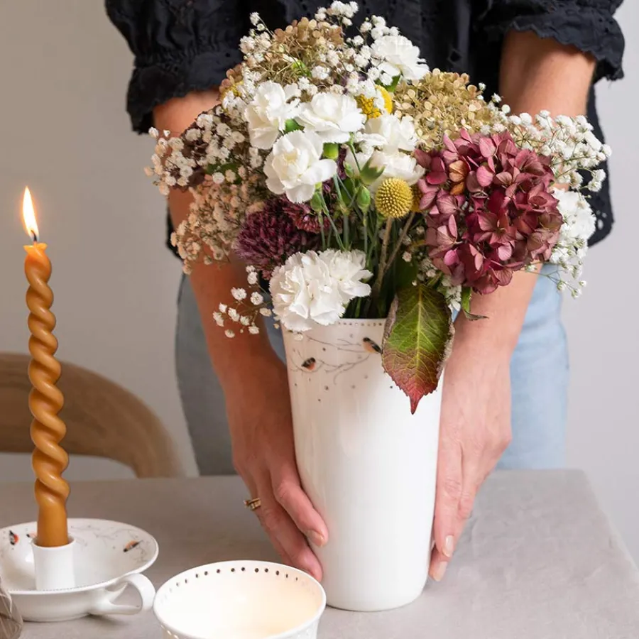 Dekor|Vaser>PORSGRUNDS PORSELÆNSFABRIK Porsgrunds Porselænsfabrik Dompap Vase 21cm