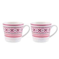 Krus|Kopper>PORSGRUNDS PORSELÆNSFABRIK Porsgrunds Porselænsfabrik Ingrid Krus 40cl Rosa 2pk