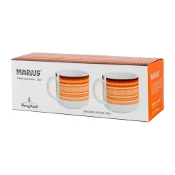 Kopper>PORSGRUNDS PORSELÆNSFABRIK Porsgrunds Porselænsfabrik Marius Trend Krus 25 Cl Orange 2pk