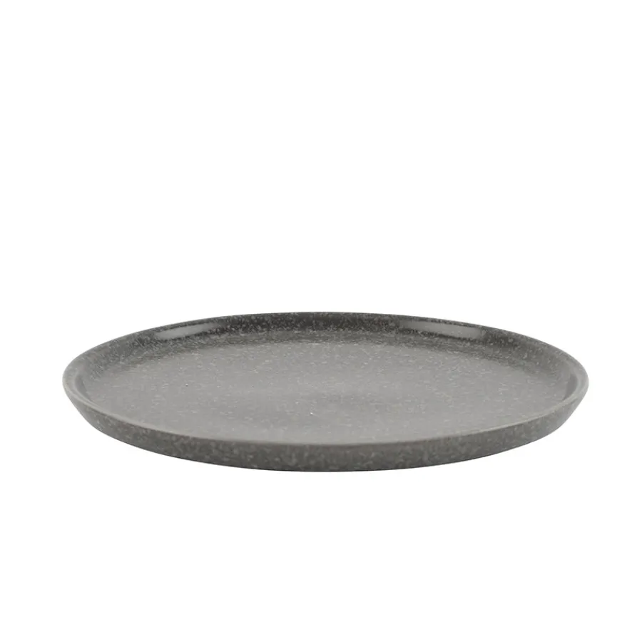 Asjetter>PORSGRUNDS PORSELÆNSFABRIK Porsgrunds Porselænsfabrik Natur Asjett m/kant 21cm Mørk Granitt
