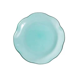 Asjetter>PORSGRUNDS PORSELÆNSFABRIK Porsgrunds Porselænsfabrik Natur Asjett 22cm Turkis Glass 4pk