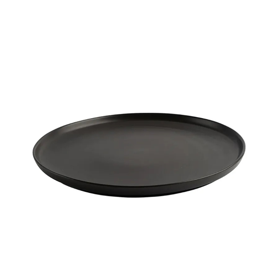 Tallerkener>PORSGRUNDS PORSELÆNSFABRIK Porsgrunds Porselænsfabrik Natur Tallerken m/Kant 25cm Matt Sort