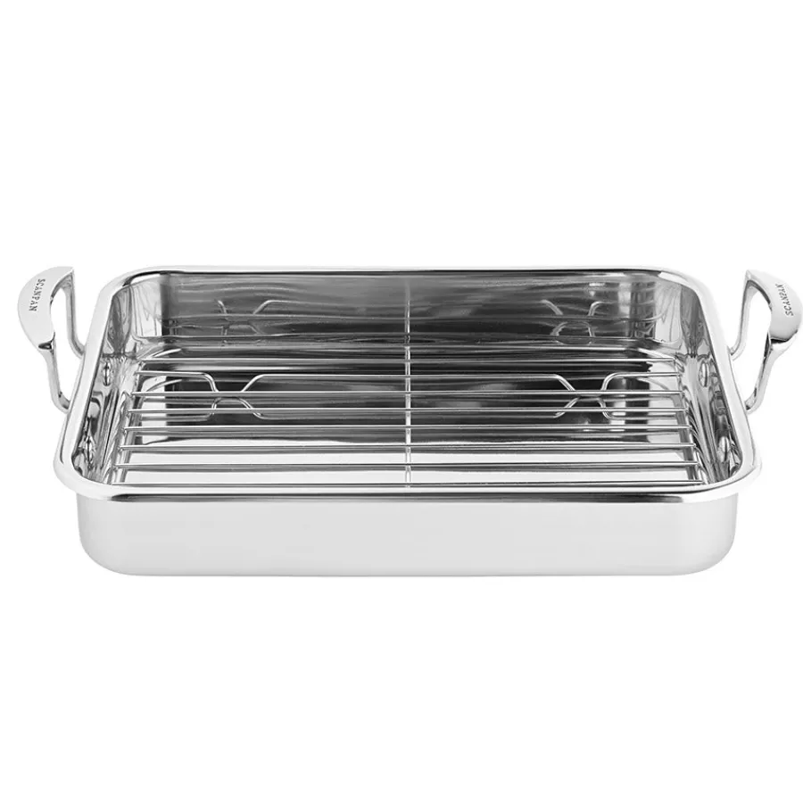 Stål>SCANPAN Impact Langpanne med Rist 5L