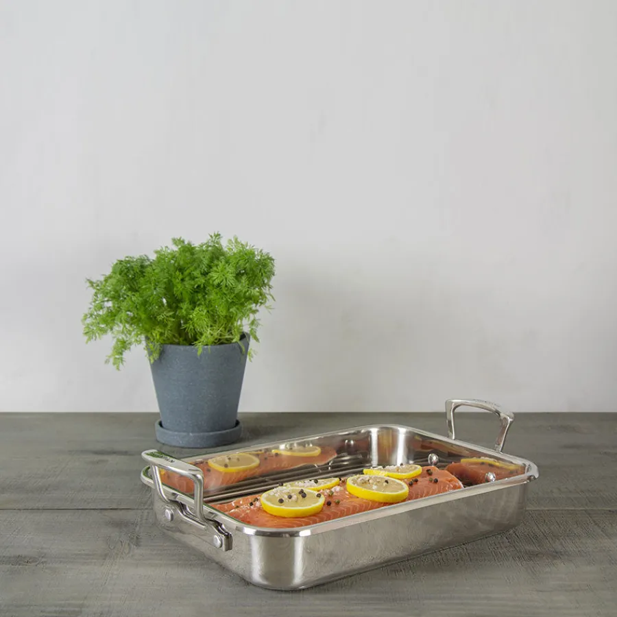 Stål>SCANPAN Impact Langpanne med Rist 5L