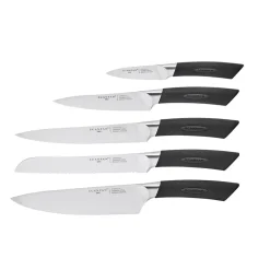 Kniver>SCANPAN Sax Knivblokk Med Knivsliper & Knivsett 5 Deler