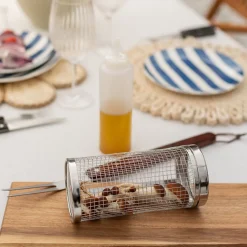 Redskaper>SEASONS BBQ Grillkurv Rustfritt Stål 9,5 X 20.5cm
