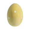 Dekor>SEASONS Easter Collection Egg m/Blomster 16cm Gul