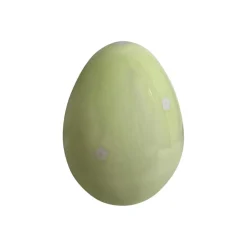 Dekor>SEASONS Easter Collection Egg m/Blomster 12,5cm Grønn
