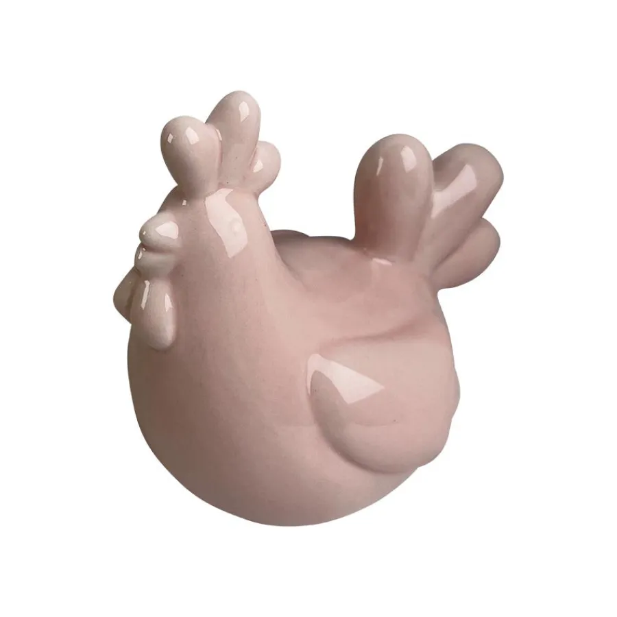 Dekor>SEASONS Easter Collection Høne 15cm Rosa