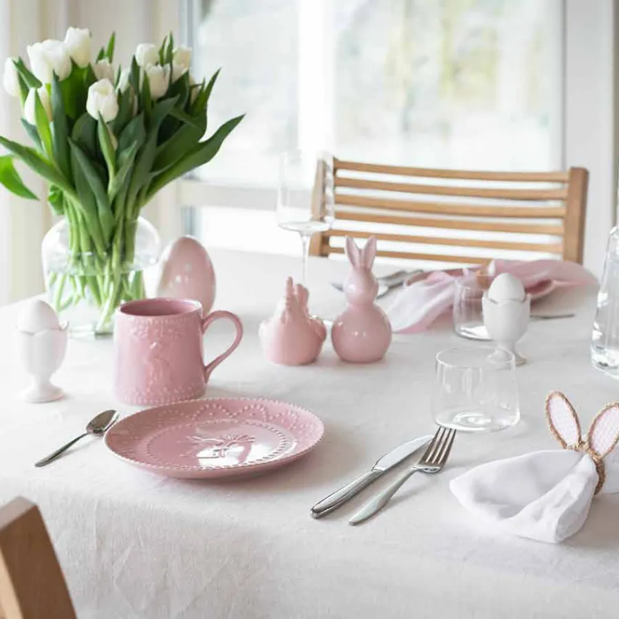 Dekor>SEASONS Easter Collection Høne 15cm Rosa