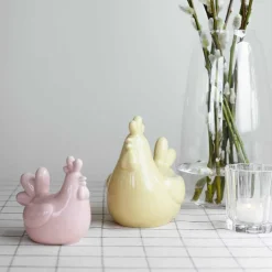 Dekor>SEASONS Easter Collection Høne 15cm Rosa