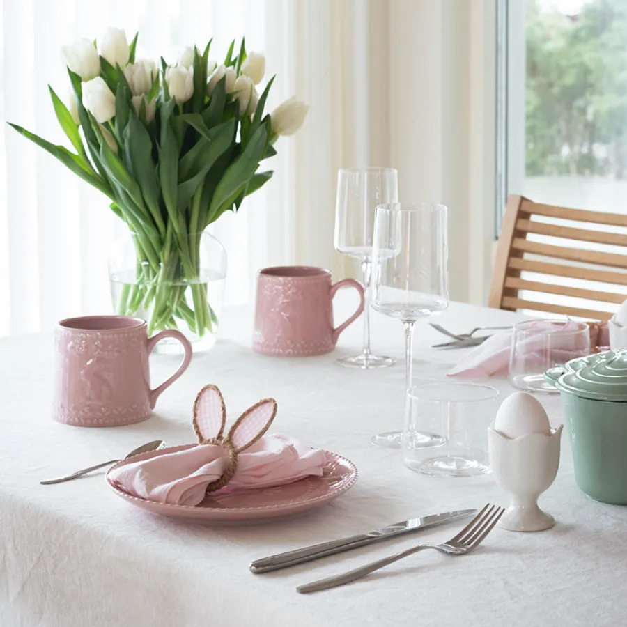 Krus>SEASONS Easter Collection Krus m/Hare 450ml Rosa