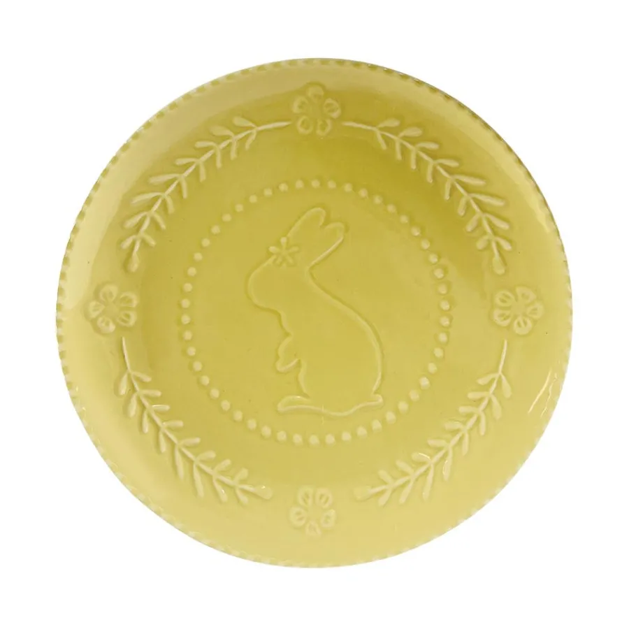 Tallerkener>SEASONS Easter Collection Tallerken m/Hare 21cm Gul