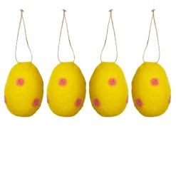Dekor>SEASONS Easter Collection Tovet Egg Ull 4x4cm 4pk