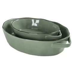 Fat>SEASONS Fall Collection Ildfaste Former Oval 2pk 30cm/40cm Grønn