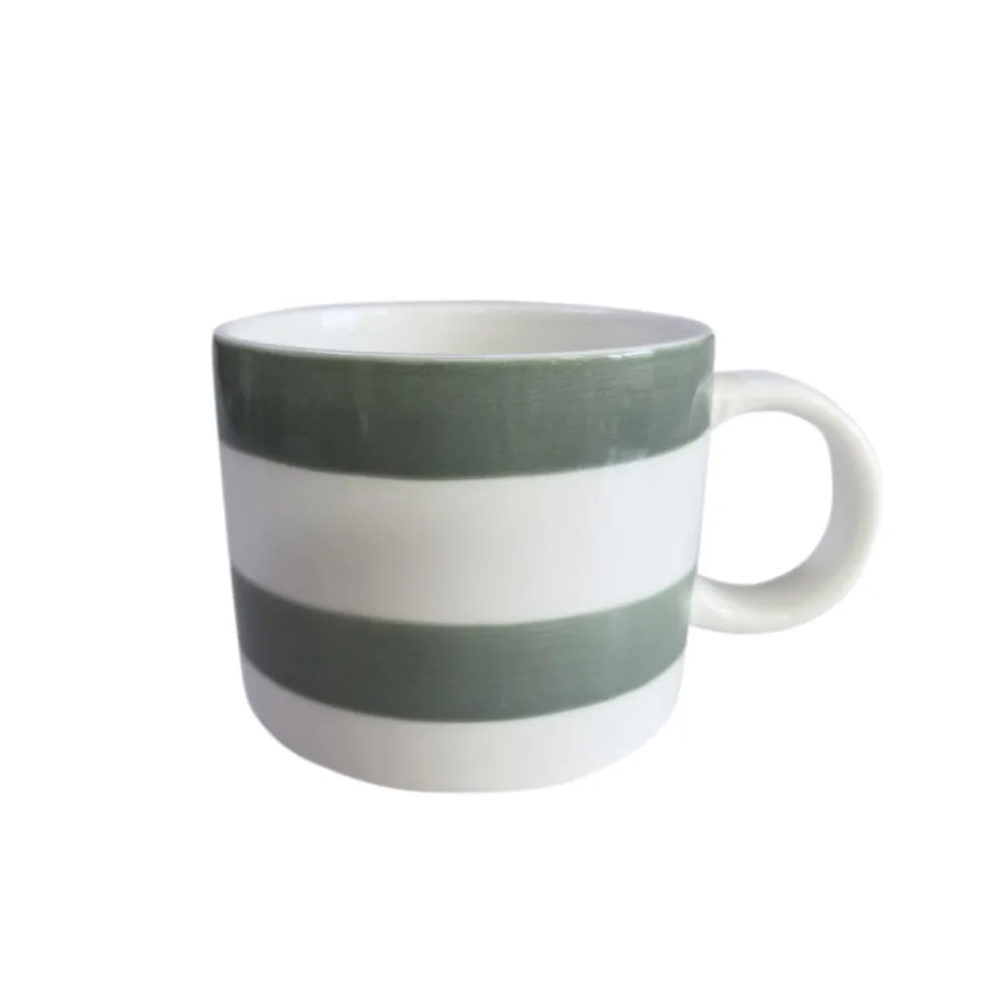 Krus>SEASONS Fall Collection Krus 28cl Liggende Striper Grønn