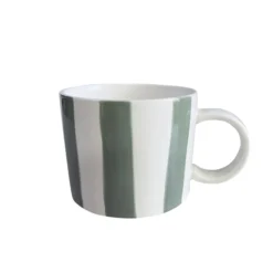 Krus>SEASONS Fall Collection Krus 28cl Stående Striper Grønn