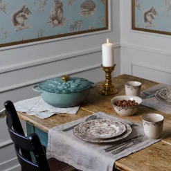 Støpejern>SEASONS Fall Collection Støpejernsgryte 26cm 3L Lokk Blomst Grønn