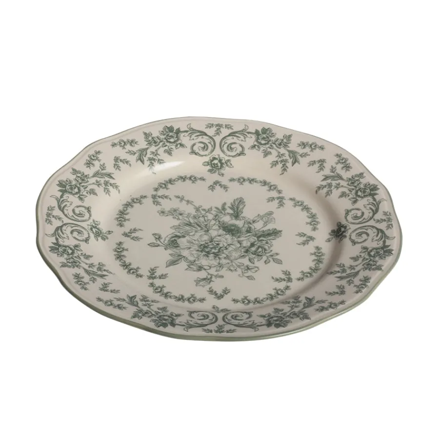 Tallerkener>SEASONS Fall Collection Tallerken 21cm Grønn Print