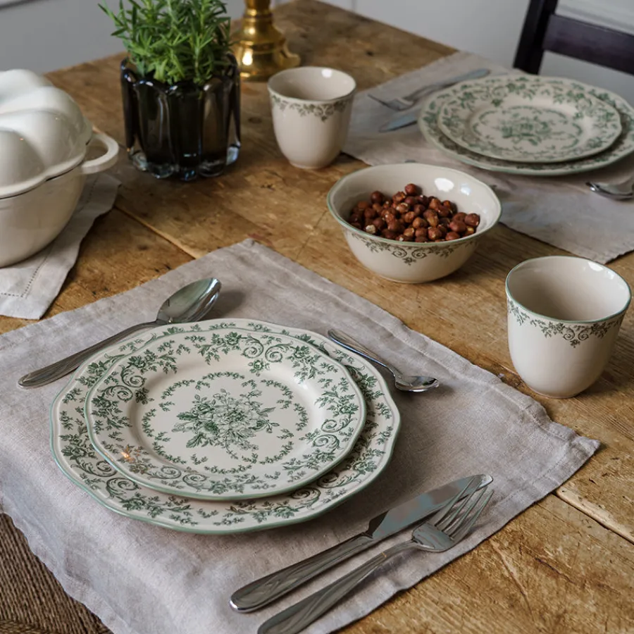 Tallerkener>SEASONS Fall Collection Tallerken 21cm Grønn Print
